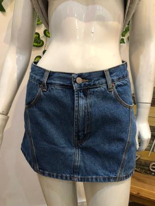 Imagem de Mini saia jeans recortes farm