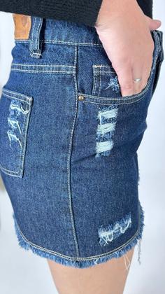 Imagem de Mini saia nilo escuro 100%algodão 20212/2