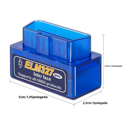 Imagem de Mini Scanner OBD2 Bluetooth ELM327 V2.1 Leitor De Códigos Para Ferramenta De Diagnóstico Automotivo