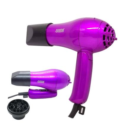 Imagem de Mini Secador De Cabelo 3500w Bivolt Portátil Dobrável Hair Dryer Compacto