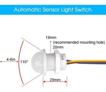 Imagem de Mini Sensor 2 Em 1 - Presença Com Fotocélula De Luz 110/220v