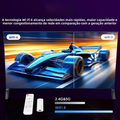 Imagem de Mini Smart TV Box H96 MAX H313 Com Android 14, 4K HD, 2GB/16GB Ou 8GB, Wifi6, Bluetooth E Google