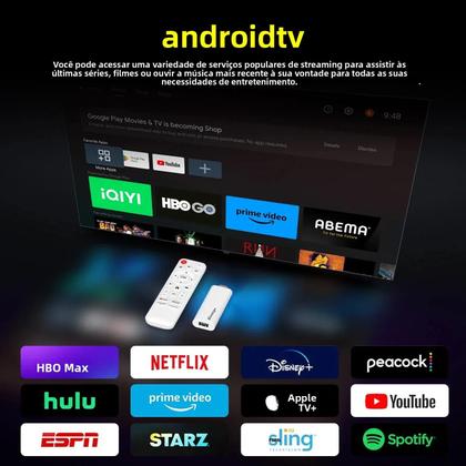 Imagem de Mini Smart TV Box H96 MAX H313 Com Android 14, 4K HD, 2GB/16GB Ou 8GB, Wifi6, Bluetooth E Google