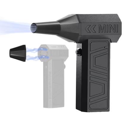 Imagem de Mini Soprador Turbo Jet Fan 90.000 RPM 3 Velocidades USB Bateria Recarregavel Sem Fio Limpa Computador Teclado Eletronico Acende Fogo Churrasqueira Re