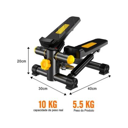 Imagem de Mini stepper monitor lcd simulador caminhada para fisioterapia e funcional