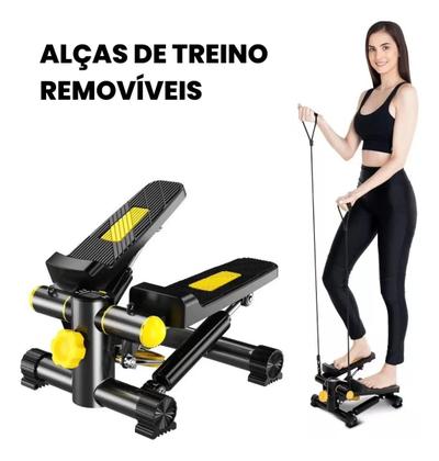 Imagem de Mini Stepper Simulador De Caminhada Exercício Pernas Glúteos