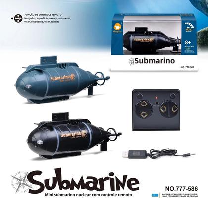 Imagem de Mini Submarino de Controle Remoto Liutong - Brinquedo Exclusivo