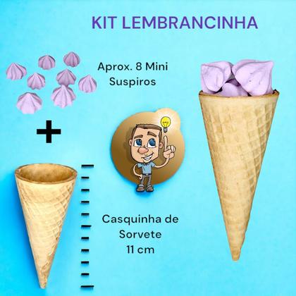 Imagem de Mini Suspiros Caseiro aprox. 200 unid Lilás