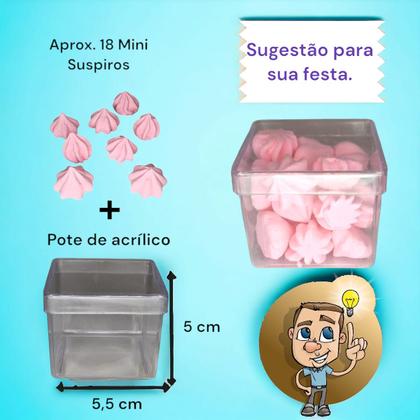 Imagem de Mini Suspiros Caseiro aprox. 600 unid Rosa