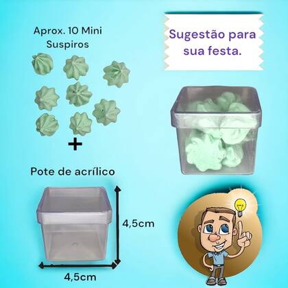 Imagem de Mini Suspiros Caseiro aprox. 600 unid Verde