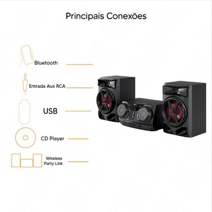 Imagem de Mini System LG XBOOM CK43N Multi Bluetooth Rádio FM - 220W RMS 