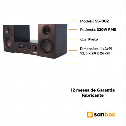 Imagem de Mini System SS-002 SSOUND 330W CD/MP3 Bluetooth Rádio - Bivolt