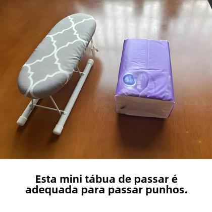 Imagem de Mini Tábua de Passar Roupa Dobrável - Portátil, para Mesa, Fácil Armazenamento e Transporte