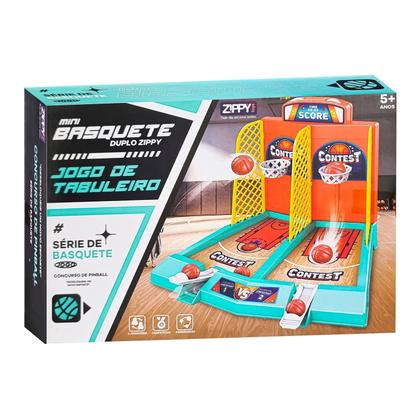 Imagem de Mini Tabuleiro Basquete Duplo Com Placar Jogo Infantil Para Crianças - Zippy Toys