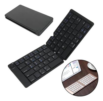 Imagem de Mini Teclado Bluetooth Dobrável Universal  Portátil, Leve e Prático