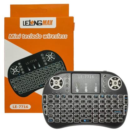 Imagem de Mini Teclado Bluetooth Portátil para Smart TV com LED