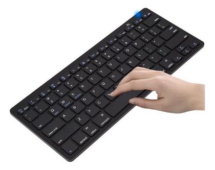 Imagem de Mini Teclado Bluetooth Sem Fio Compatível Para Tablet E Celular
