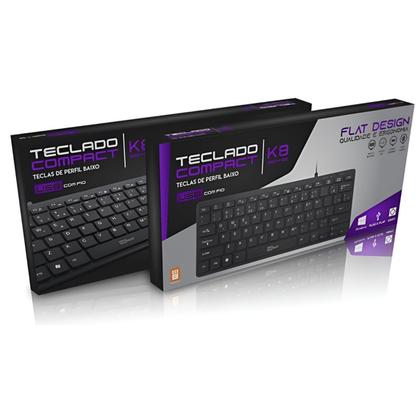 Imagem de Mini Teclado com fio Usb para Notebook Pc Computador - Modelo Compact