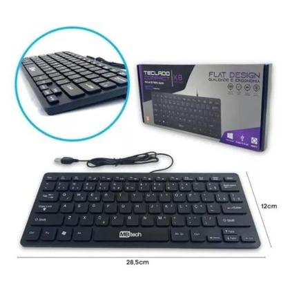 Imagem de Mini Teclado com fio Usb para Notebook Pc Computador - Modelo Compact