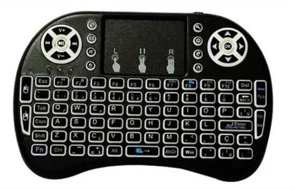 Imagem de Mini Teclado Controle S/ Fio Touch Led Exbom