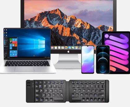 Imagem de Mini Teclado Dobrável Kapbom Ka 690 Portátil Sem Fio Cel/tab/Ipad/Note