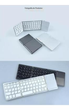Imagem de Mini Teclado dobrável Touchpad Tablet Telefone Computador