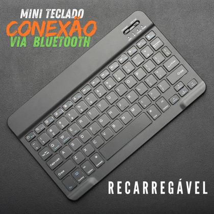 Imagem de Mini Teclado Mouse Bluetooth Sem Fio Compactos Tecla Macia