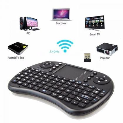 Imagem de Mini Teclado Mouse Iluminado Led Touchpad Wireless