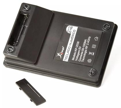 Imagem de Mini Teclado Numérico Sem Fio Usb Kp-2038 Alcance 10 Metros