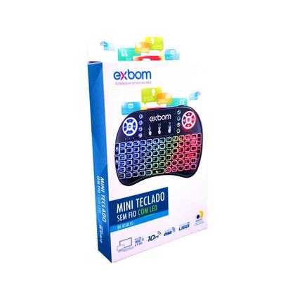 Imagem de Mini Teclado Para Televisão Computador Xbox Tablet exbom Sem Fio