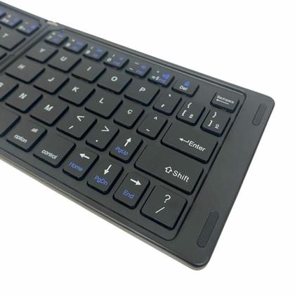 Imagem de Mini Teclado Sem Fio Bluetooth Dobrável KA-690D - Kapbom