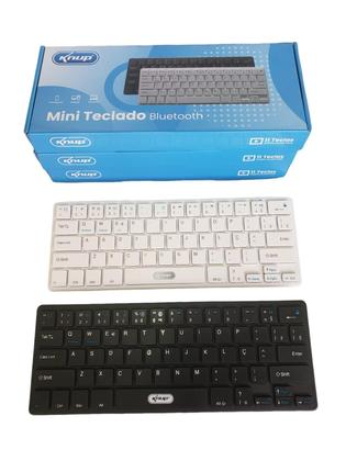 Imagem de Mini teclado sem fio bluetooth portugues abnt2