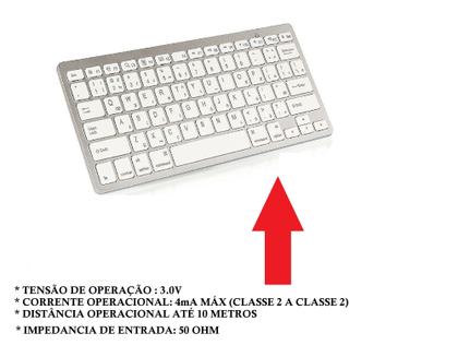 Imagem de Mini Teclado Sem Fio Celular Notebook Tablet  Ultrafino DInâmico