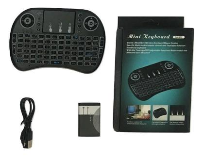 Imagem de Mini Teclado Touchpad Com Led Wireless Bluetooth Sem Fio