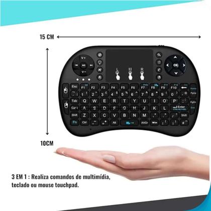 Imagem de Mini Teclado Wireless Com Mouse Touch