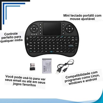 Imagem de Mini Teclado Wireless Com Mouse Touch