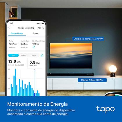 Imagem de Mini Tomada Inteligente Wi-Fi com Monitoramento de Consumo