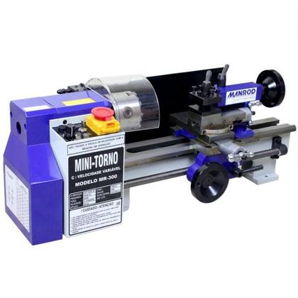 Imagem de Mini Torno Hobby 180x300MM 250W 220V MR-300 - Manrod