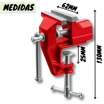 Imagem de Mini Torno Morsa 60mm Base Fixa de Bancada Mesa Portátil Aço