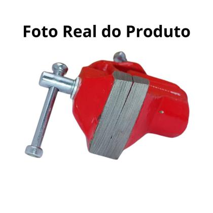 Imagem de Mini Torno Morsa De Bancada Mesa Base Fixa 1.1/2 Polegadas