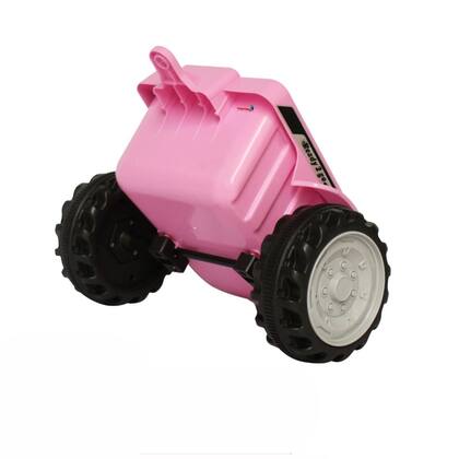 Imagem de Mini trator eletrico infantil com reboque rosa - importway