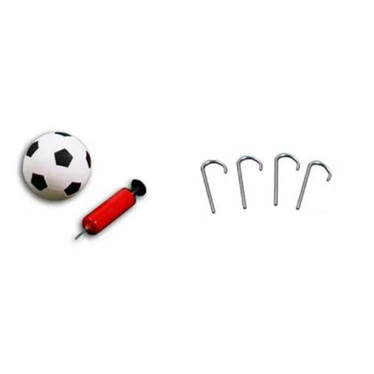 Imagem de Mini Trave Futebol UMBRO PVC c/ Bola e Estacas - 90x59cm