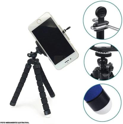 Imagem de Mini Tripé De Mesa Suporte Flexível Para Celular Câmera 360