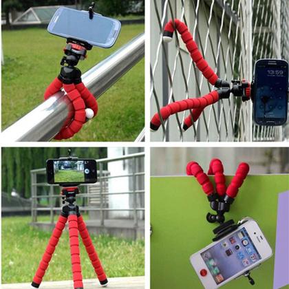 Imagem de Mini Tripé Flexível Celular Portátil Apoio Para Foto e Filmagem