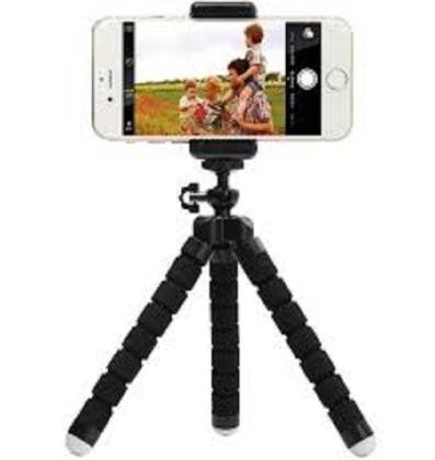 Imagem de Mini Tripé Flexível de Mesa para Celular Profissional - Suporte Portátil