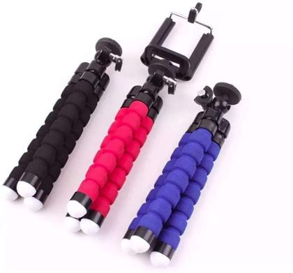 Imagem de Mini Tripé Flexível Portátil C/Suporte Adaptador Celular TRIPE