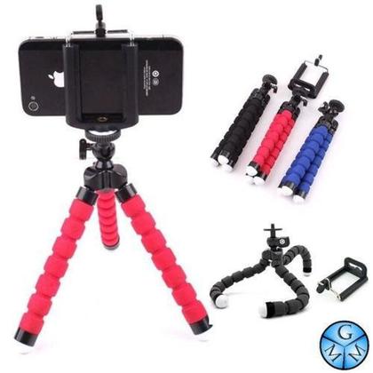 Imagem de Mini Tripé Flexível Suporte Celular Universal Articulado Portátil - B-MAX