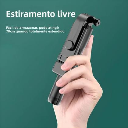 Imagem de Mini Tripé Para Selfie Com Rotação De 360 Graus, Suporte Retrátil Para Câmera De Celular Em
