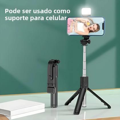 Imagem de Mini Tripé Para Selfie Com Rotação De 360 Graus, Suporte Retrátil Para Câmera De Celular Em