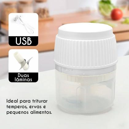Imagem de Mini Triturador Multiprocessador Elétrico De Alimentos 250ml Processador